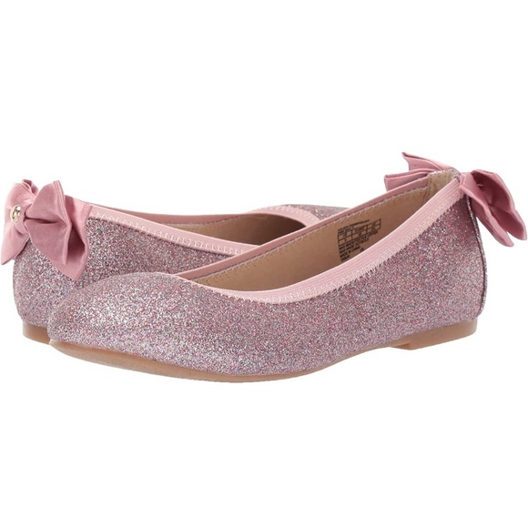 Sam Edelman girls Sparkle Pink Ballerina Flats - Picture 2 of 7